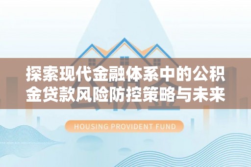 漳浦探索现代金融体系中的公积金贷款风险防控策略与未来发展趋势