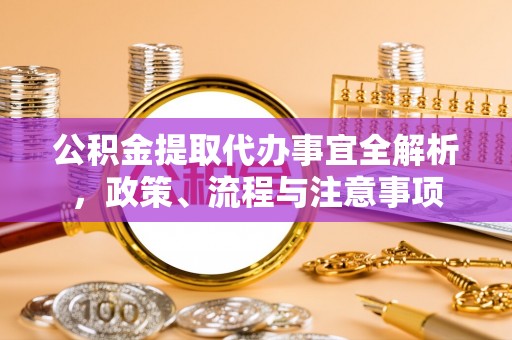 漳浦公积金提取代办事宜全解析，政策、流程与注意事项