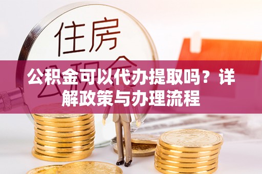 漳浦公积金可以代办提取吗？详解政策与办理流程