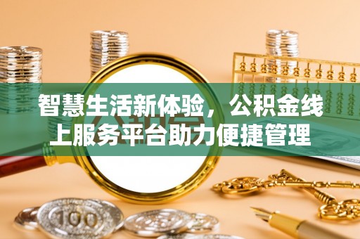 漳浦智慧生活新体验，公积金线上服务平台助力便捷管理
