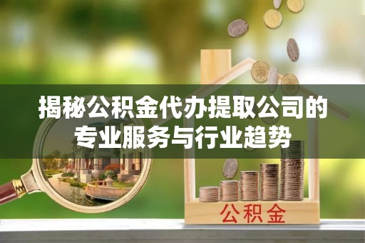 漳浦揭秘公积金代办提取公司的专业服务与行业趋势
